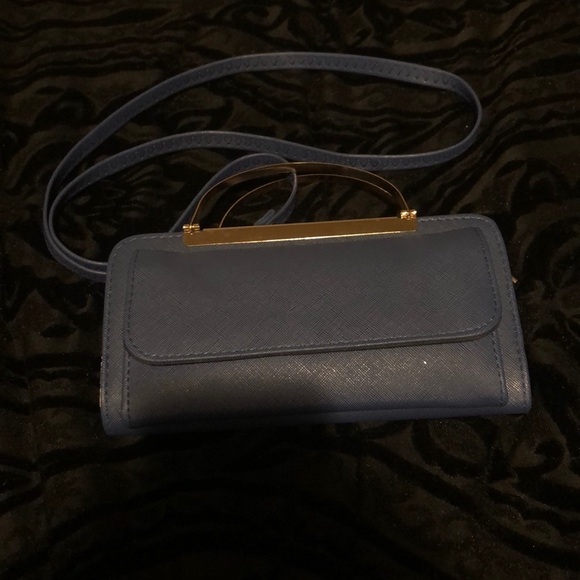 Mini navy blue handbag purse. - Picture 2 of 2